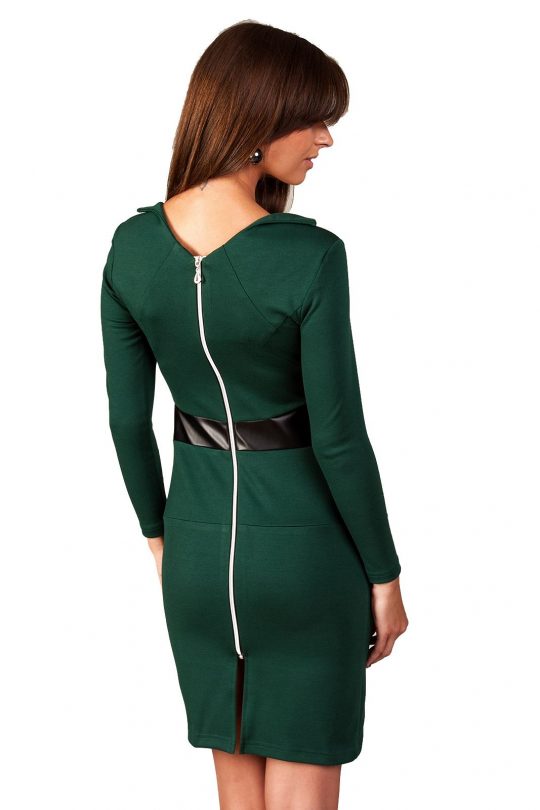 Astrid dress in dark green color