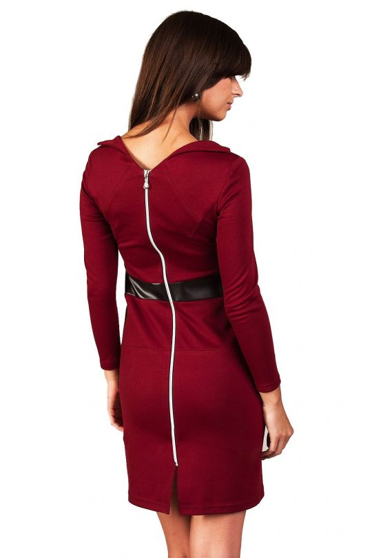 Astrid dress, burgundy