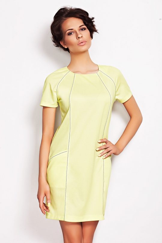 Sukienka Sendy w kolorze limonka