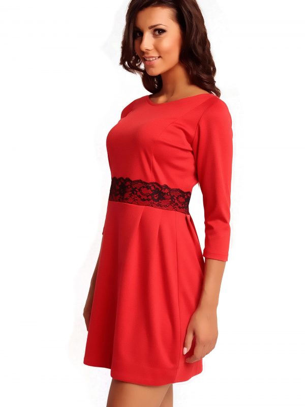 SOLANGE KNITWEAR dress in red