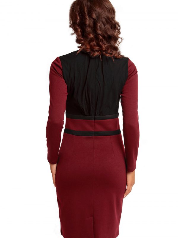 VALERIE KNITWEAR dress, burgundy